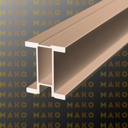 Профиль вертикальный симметричный MS170 Золото розовое глянец (A23)